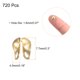 thumbnail image 2 of 720uds Cuentas Puntas Nudo Cubiertas Unique Bargains 7,7mm Metal Abierto Champagne, 2 of 6