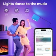 Smart Light Bulbs, Linkind Matter Wifi Color Changing LED Light Bulbs, 9W (60Watt Eqv), A19 E26 RGB Dimmable Smart Light Bulbs Work with Alexa, Google Home, Smartthings, Music Sync, 4 Pack