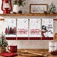 thumbnail image 2 of Sm:)e Black Red Buffalo Plaid Snowman Xmas Trees Christmas Kitchen Dish Towels 18 x 26 Inch Set of 4, 2 of 7