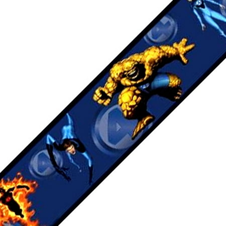 York Wallcoverings 12440772 Fantastic Four Marvel Comics Wallpaper Accent Border Roll