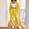 thumbnail image 4 of Women Zip Up Hoodie Jogger Pants Casual Tracksuit Outfit Set XL, 4 of 7