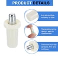 thumbnail image 3 of 40pcs Shutter Repair Pins, Spring Loaded Plantation Shutter Replacement Repair Pins Metal Plantation Shutter Pins Louvers Staples for Windows, White(1 x 0.46 x 0.31 Inch), 3 of 7