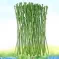 thumbnail image 3 of 50 Pcs Flower Stem Artificial Flower Head Accessory Short Stem Flowers Arrangement Artificial Flower Head Accessory DIY Making Flower Rod (Green), 3 of 9