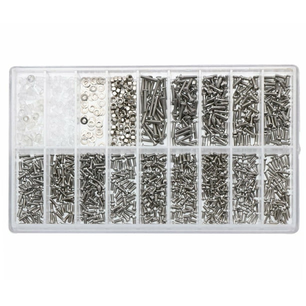 Minnieouse Kit de reparación de gafas, Mini gafas de sol, piezas de reparación óptica, tornillos de reparación de gafas de acero inoxidable, componente Relojes NO1 Minnieouse AP000099-01B