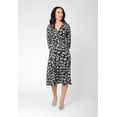 thumbnail image 2 of Leota Women's 3/4 Sleeve Amiya Midi Wrap Dress Gray Size Large, 2 of 3