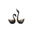 thumbnail image 6 of Exquisite Brass Swan Pair – Floral Patterns & Golden Accents, Timeless Addition to Your Collection, 6 of 6
