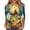 Green, variant on Halloween Tops for Women Bat Spider Web Crew Neck Funny Blouses Skeleton Spider 3/4 Sleeve Horror T Shirts, S