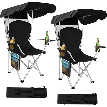 2-pack portable folding camping chairs product