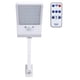 thumbnail image 4 of Luz solar de pared para exteriores, lámpara con sensor de movimiento de seguridad de 48 LED para valla de garaje, Patio, porche, carcasa blanca, 4 of 5
