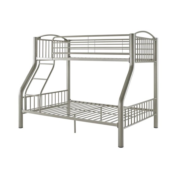 Powell Twin Over Full Metal Bunk Bed, Pewter