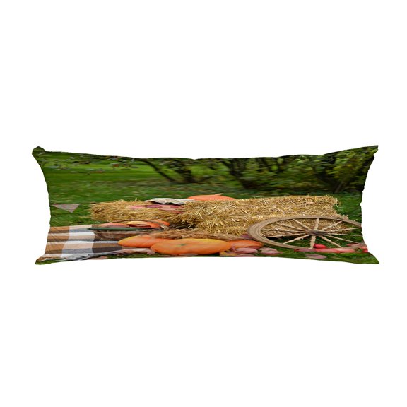 ECZJNT Autumn pumkin thanks giving day Pillow Cover Body Pillowcase Pillow Protector 20x60 Inch