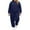 Navy _AD04, variant on Lumtrix Sweatsuits Women 2 Piece Outfit Loose Fit Long Sleeve Oversized Pullover Hoodies Elastic Wide Leg Joggers Workout Lounge Set Pink M