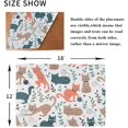 thumbnail image 2 of ICHUDAN Animal Colorful Cute Cats Placemats Set of 6 Heat Resistant Stain Resistant Polyester Table Place Mat Anti-Skid Washable Table Mats for Dining Kitchen Table Decor, 2 of 9
