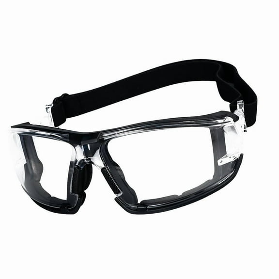 Goggles, Anti-Fog Dribble Glasses Training Safety Eyewear for Adults Youth Football Sports Glasses（black，trumpet）