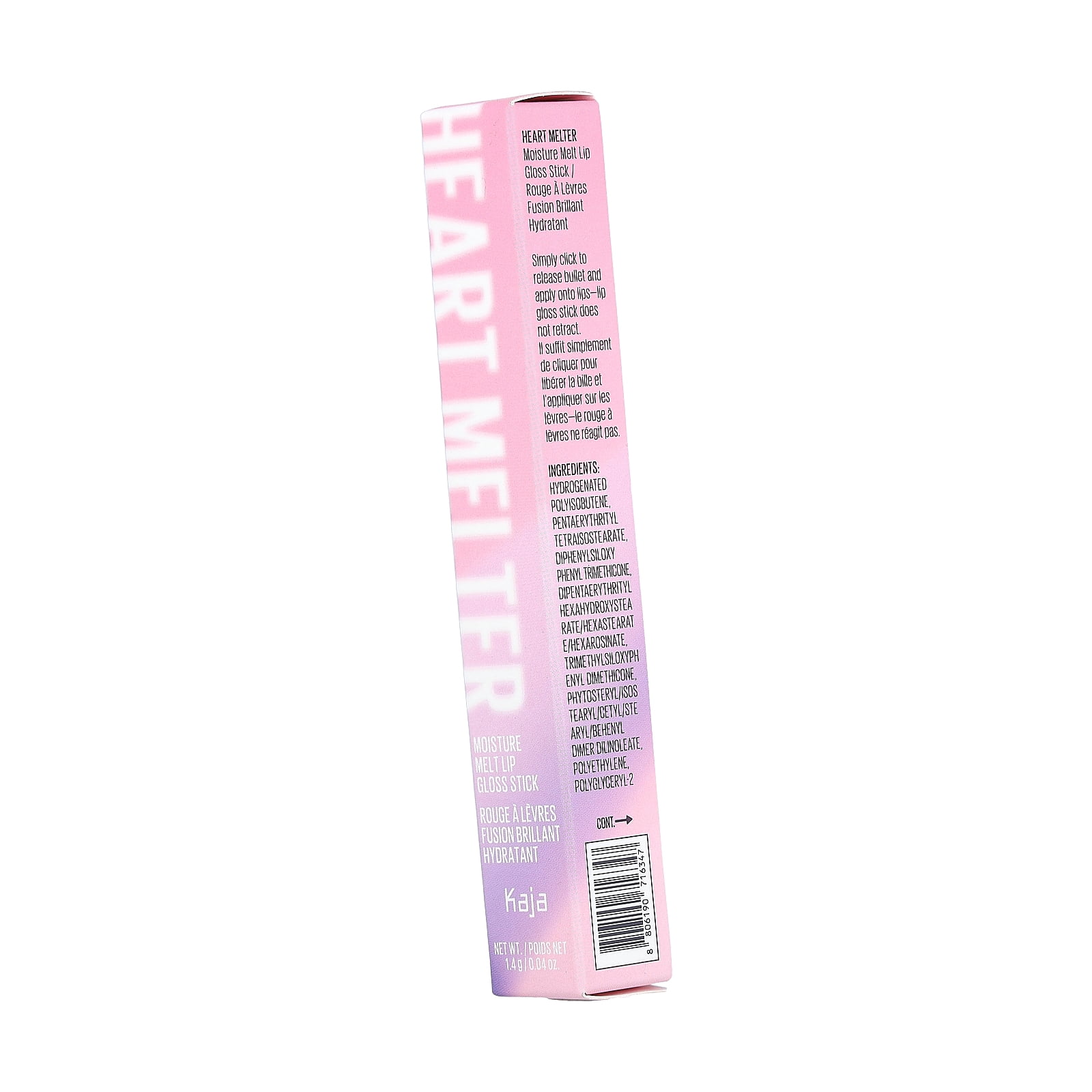 Kaja Heart Melter, Moisture Melt Lip Gloss Stick, 05 Hunny Bun, 0.04 oz (1.4 g)
