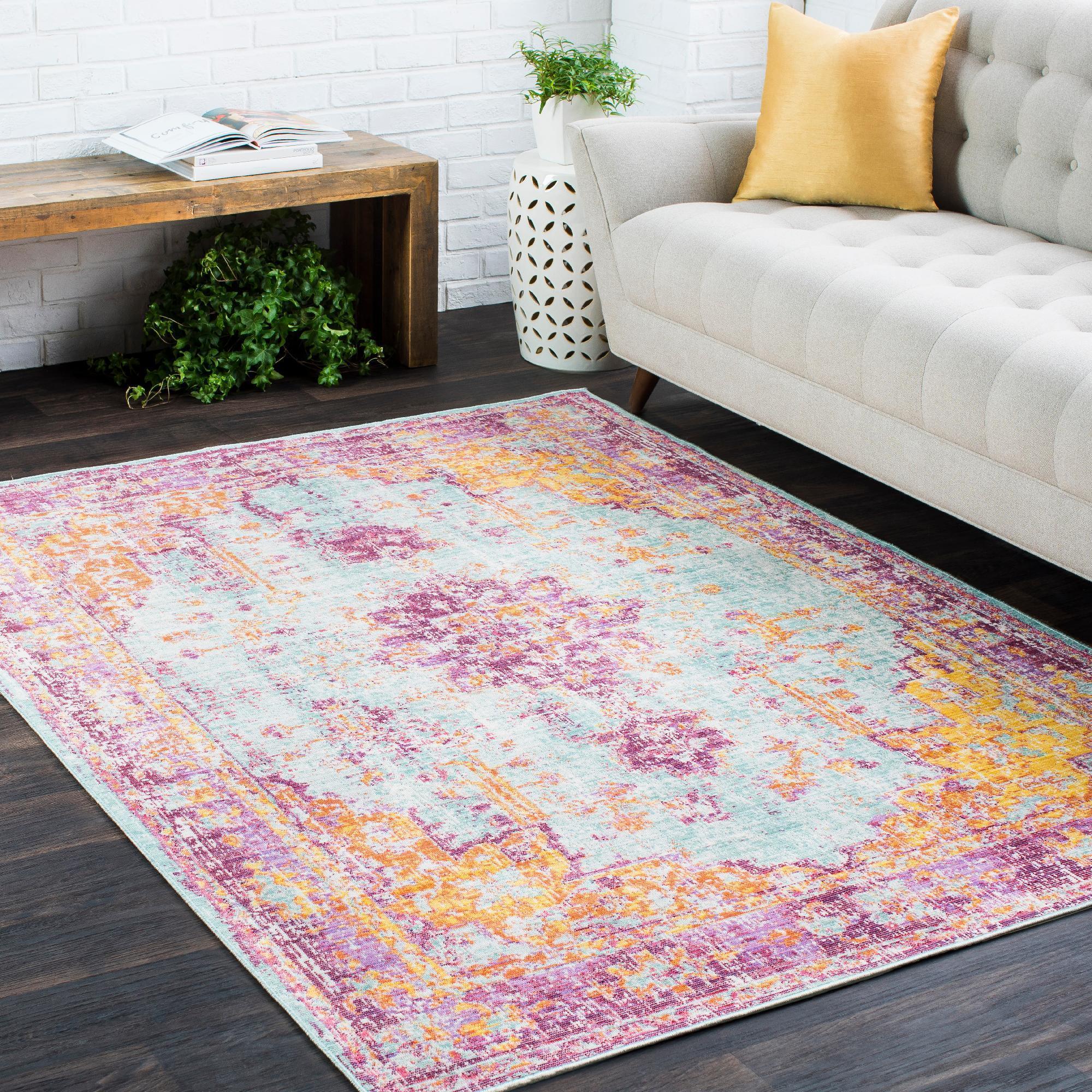 Mark&Day Area Rugs, 9x13 Everly Traditional Lavender Area Rug (9' x 12