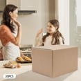 thumbnail image 2 of Insulated Shipping Boxes, Set of 20 Kraft Paper PS Board Containers with Tin Foil Lining, 12x10x8inch Size for Cold/Hot Food Transport, Up to 18 Hours Freshness, 2 of 20