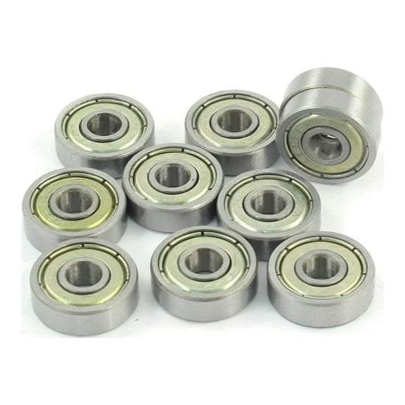 Unique Bargains 625ZZ Shielded 5mm x 16mm x 5mm Deep Groove Ball Bearing Silver Tone 10 Pcs