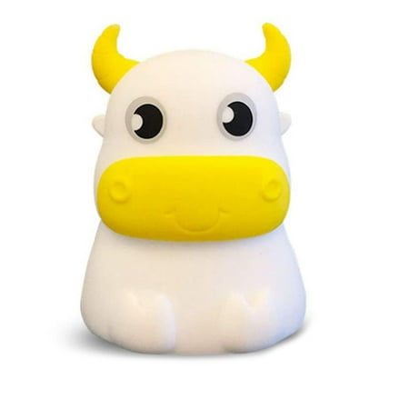 

Night Light for Kids Portable Control Rechargeable Nightlight Lamp Color Changing Cow Night Lamp Bedroom Decor