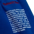 thumbnail image 5 of Men's Mitchell & Ness Royal Philadelphia 76ers Team Origins Fleece Shorts, 5 of 5