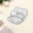thumbnail image 3 of Unique Bargains 1 Pc Large Capacity Drawstring Makeup Bag for Vacation Business Travel Mesh Fabric grey, 3 of 6