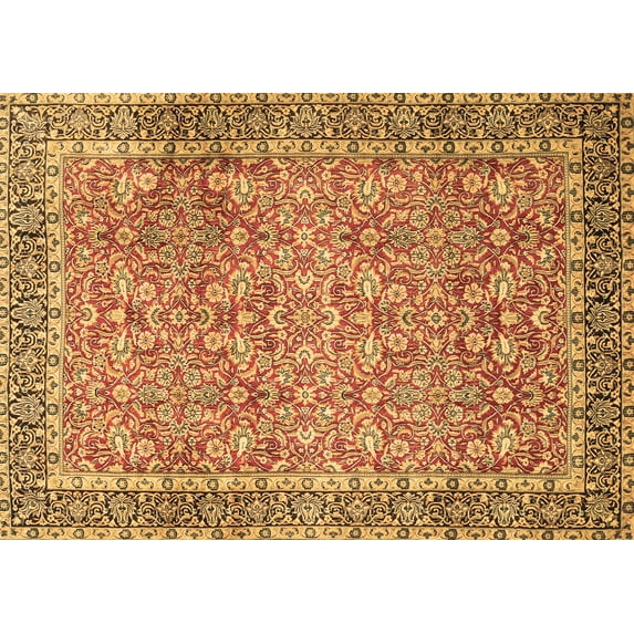 Ahgly Company Indoor Rectangle Persian Brown Traditional Area Rugs, 7' x 10'