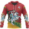 thumbnail image 3 of Nueva sudadera con capucha de manga larga con estampado 3D de Lituania para hombre y mujer, sudadera informal con capucha, jersey de otoño e invierno, 3 of 5