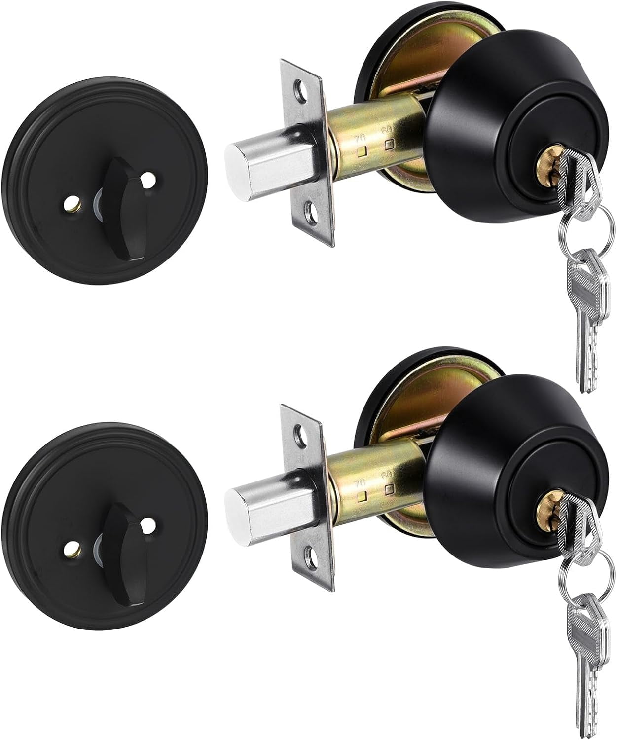 Prime-Line Products U 9970 Serratura Aggiuntiva Antiscasso Con Cilindro Singolo – Finitura Ottone, Montaggio Superficiale, Resistente Agli Urti, Per Porte In Legno O Metallo