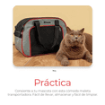 thumbnail image 3 of Mochila Transportadora Bloosom  Para Perro Y Gato Portátil Plegable Rojo, 3 of 4