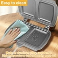 thumbnail image 5 of Sandwich Maker,Double-Sided Sandwich Baking Pan,Grilled Cheese Maker,Non Stick Frying Pan,Removable Handle, Flip Grill Pan,Sandwich Baking Tray for Breakfast Pancakes,Omelets and Toast, 5 of 10
