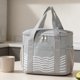 thumbnail image 2 of Bolsa isotérmica con forma de H, bolsa de almuerzo de papel de aluminio grueso, bolsa de almuerzo para trabajadores de oficina, estudiantes, bolsa Bento para preparación de comidas, porta almuerzo, 2 of 8