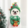 thumbnail image 4 of CLIQKWEN Adorable Christmas Dog Pom-Pom Hat - Green Velvet Adjustable Pet Hat - Soft & Funny Santa Style Headdress for Dogs & Puppies - Xmas Pet Decor Gift, 4 of 7