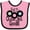 Pink and Black, variant on Inktastic Oldies but Goodies Records and Music Notes Boys or Girls Baby Bib