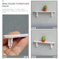 thumbnail image 4 of Eease 2 Doll House Wall Shelves 1:12 Scale Miniature Wooden Storage Furniture, 4 of 6