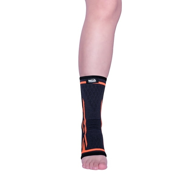 Tobillera Cerrada Elastica Tejido 3D M Naranja Anatómico Homecare