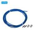 thumbnail image 3 of Uxcell 10Ft Speed Jump Rope Replacement Cable 2.5mm Professional Skipping Rope Steel Wire Replace Blue 3 Pcs, 3 of 6