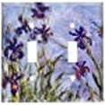 thumbnail image 3 of Assiettes d'Art - Monet : Iris Switch Plate - Double Toggle, 3 of 3