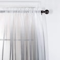 thumbnail image 2 of Elite Home Products 2 Piece Ombre Sheer Curtains Rod Pocket Voile, Sheer Curtain Window Treatment Set (Grey, 54" X 84"), 2 of 5