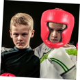 thumbnail image 5 of Boxing Helmet Headgear for Wrestling and Martial Arts Lightweight Breathable Protective Head Cover for Soft Comfortable Fit Sparring Gear Red, 5 of 5