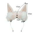 thumbnail image 2 of Diadema con orejas de zorro, Lobo, conejo, gato, perro, disfraz de Halloween, tocado para fiesta, accesorios para el cabello, 2 of 5