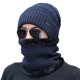 thumbnail image 5 of Gorro de invierno para hombre, cálido gorro de punto, moda coreana, gorro de algodón para jóvenes, protección para los oídos a prueba de frío, gorro de lana con forro polar para hombre, 5 of 5
