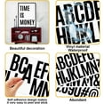 1set 24 Sheets Large Letter Stickers, 4 Inch Bulletin Board Letters