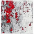 thumbnail image 2 of SAFAVIEH Adirondack Ladonna Abstract Area Rug, Red/Grey, 6' x 6' Square, 2 of 3