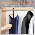 thumbnail image 2 of IPOW Upgraded 2 PCS See Everything Cross X 20 Tie Rack Holder,Rotate to Open/Close Tie and Belt Hanger with Non-Slip Clips,360 Degree Swivel Space Saving Organizer, 2 of 6