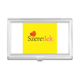 thumbnail image 1 of Hungary Mandarin I Love You Language Simple Business Card Holder Case Pocket Box Wallet, 1 of 3