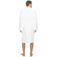 thumbnail image 2 of Polo Ralph Lauren Shawl Robe Mens S-M White Cotton Long Sleeve Tie Waist ERK1026, 2 of 2