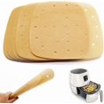 thumbnail image 1 of 200 Pieces 8.5" Air Fryer Parchment Liners Square Perforated Parchment Paper For Air Fryers, 1 of 4