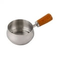 thumbnail image 6 of Stainless Steel Mini Sauce Pan Milk Pot Gravy Hot Oil Pan With Wooden Handle, 6 of 9