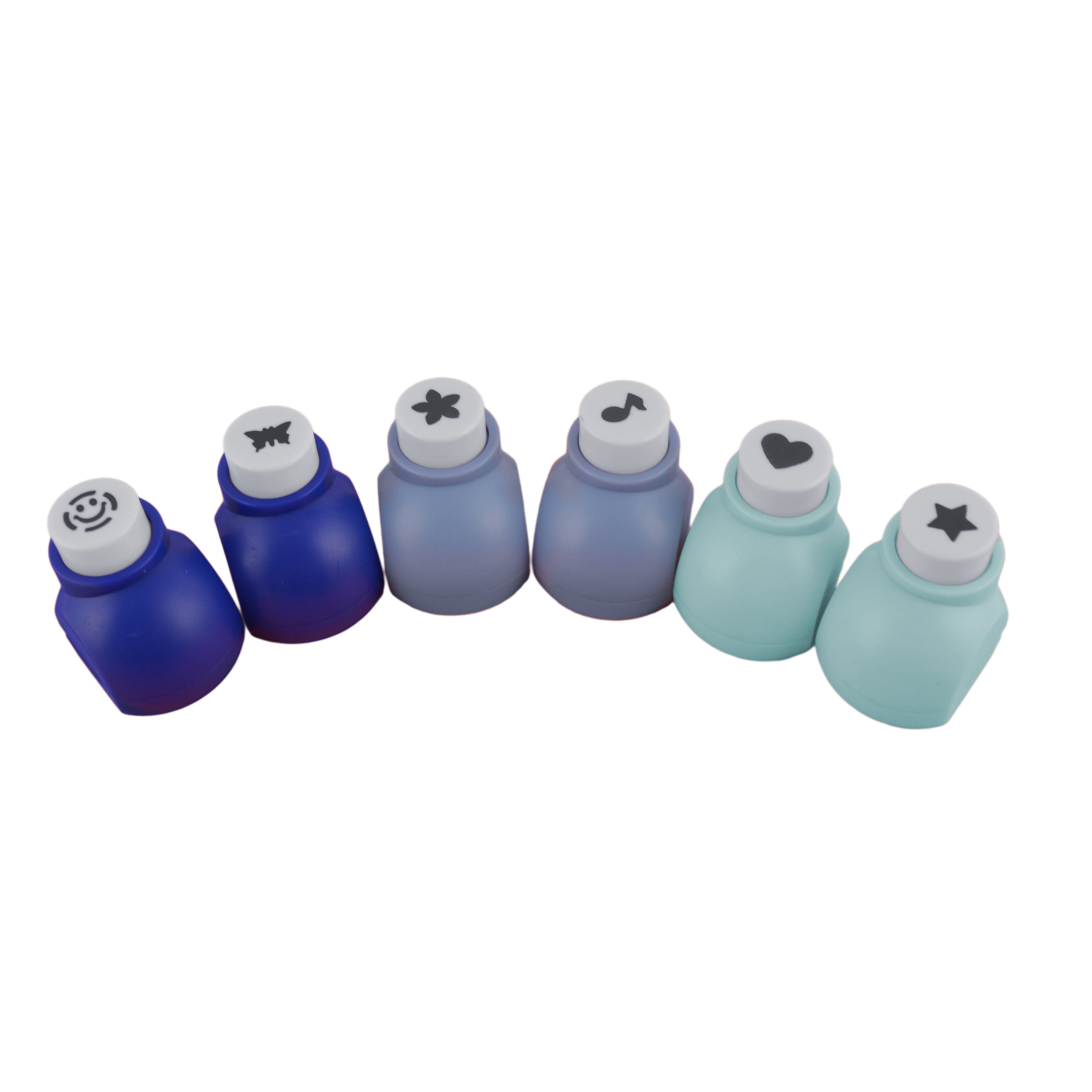 Westcott Mini Paper Punch Set, for Craft, Assorted Designs, Multi-Color, 6 Pieces