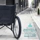thumbnail image 2 of Silla de Ruedas Todo Terreno | Incluye Bomba de Aire y Kit de Reparación | Soporta 110 Kg, Llanta Trasera Neumática 24” | (Negro), 2 of 9